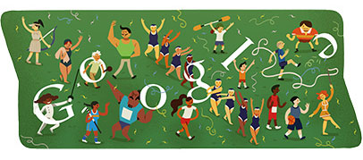 London 2012 Abschlussfeier (Google Doodle)