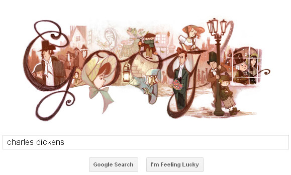 Charles Dickens Google Doodle